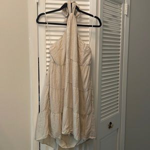 Abercrombie & Fitch Halter Trapeze Tiered Mini Dress